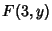 $\displaystyle F(3,y)$