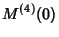 $\displaystyle M^{(4)}(0)$