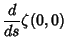 $\displaystyle {d\over ds} \zeta(0,0)$