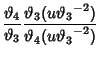 $\displaystyle {\vartheta_4\over\vartheta_3} {\vartheta_3({u\vartheta_3}^{-2})\over\vartheta_4({u\vartheta_3}^{-2})}$