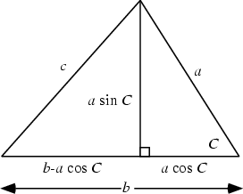 \begin{figure}\begin{center}\BoxedEPSF{LawOfCosinesTriangles.epsf scaled 900}\end{center}\end{figure}