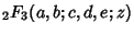 ${}_2F_3(a,b;c,d,e;z)$