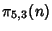 $\pi_{5,3}(n)$