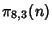 $\pi_{8,3}(n)$